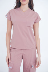 Camisa Cargo Rosa Ceniza  Para Dama